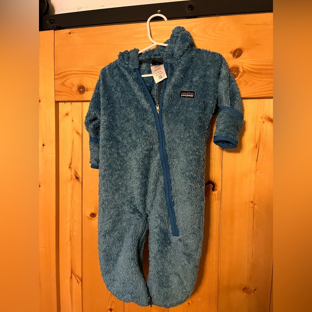 Patagonia 12mo Fuzzy Fleece Bunting